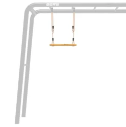 Aire de jeux métallique avec balançoire et trapèze - Playbase BERG Taille M
