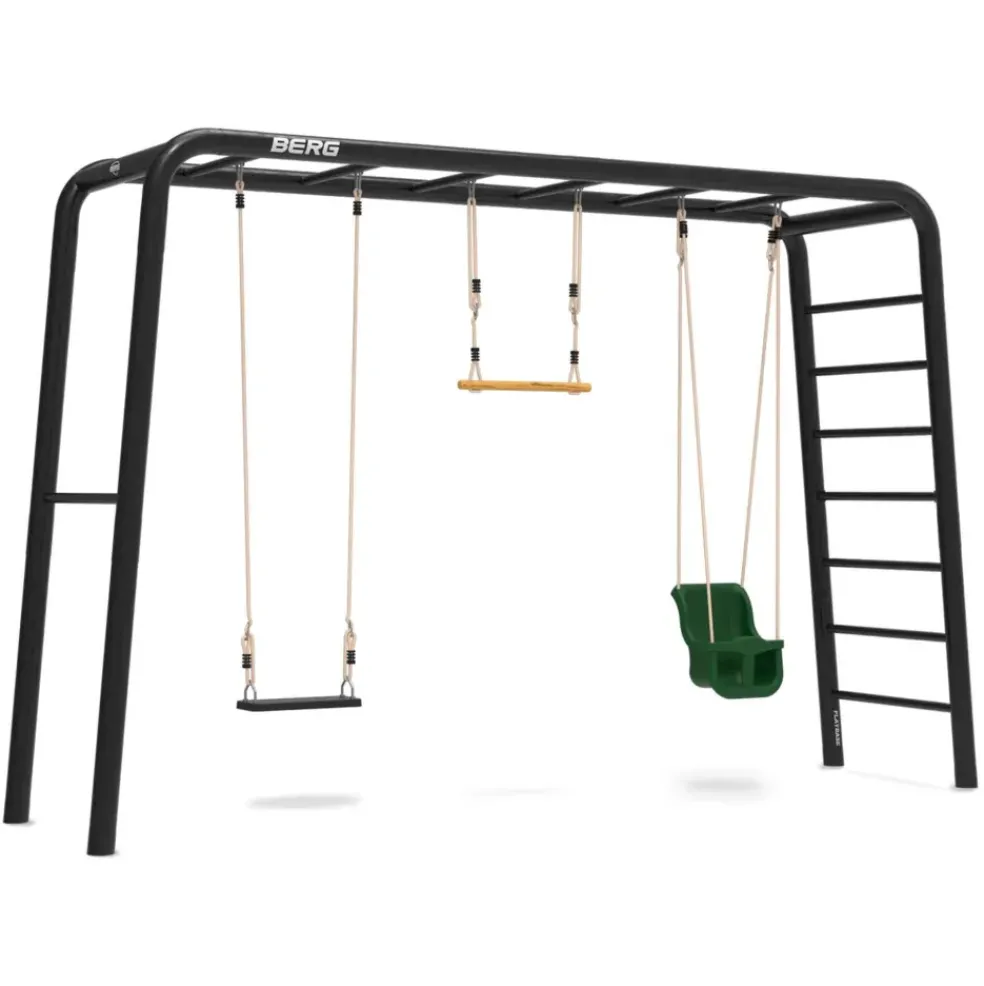 Aire de jeux avec siège bébé, balançoire et trapèze Playbase BERG L