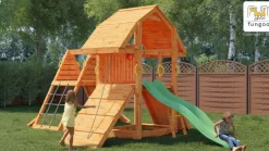 Aire de jeux en bois Buffalo Spider multifonctions de chez Fungoo
