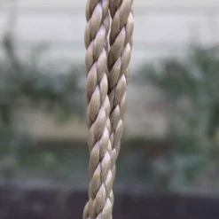 Aire de jeux en bois blanc/marron avec 2 balançoires et toboggan bleu Beach Tower Axi