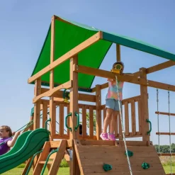 Aire de jeux en bois de cèdre pour 9 enfants Grayson Peak de Backyard