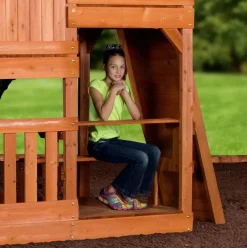 Aire de jeux en bois enfant Hill Crest - Backyard