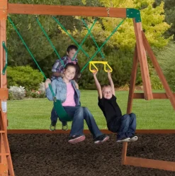 Aire de jeux en bois enfant Hill Crest - Backyard