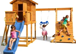 Aire de jeux en bois MyHouse Spider multifonctions de Fungoo