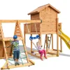 Aire de jeux en bois MySide Spider multifonctions de chez Fungoo