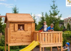 Aire de jeux en bois MySide Spider multifonctions de chez Fungoo
