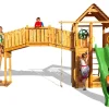 Aire de jeux en bois Rainbow Fortress Tip multiactivités de Fungoo