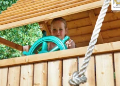 Aire de jeux en bois Rainbow Fortress Tip multiactivités de Fungoo