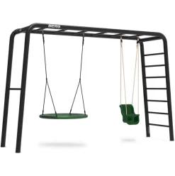 Aire de jeux familiale avec siège bébé et balançoire nid Playbase BERG taille L