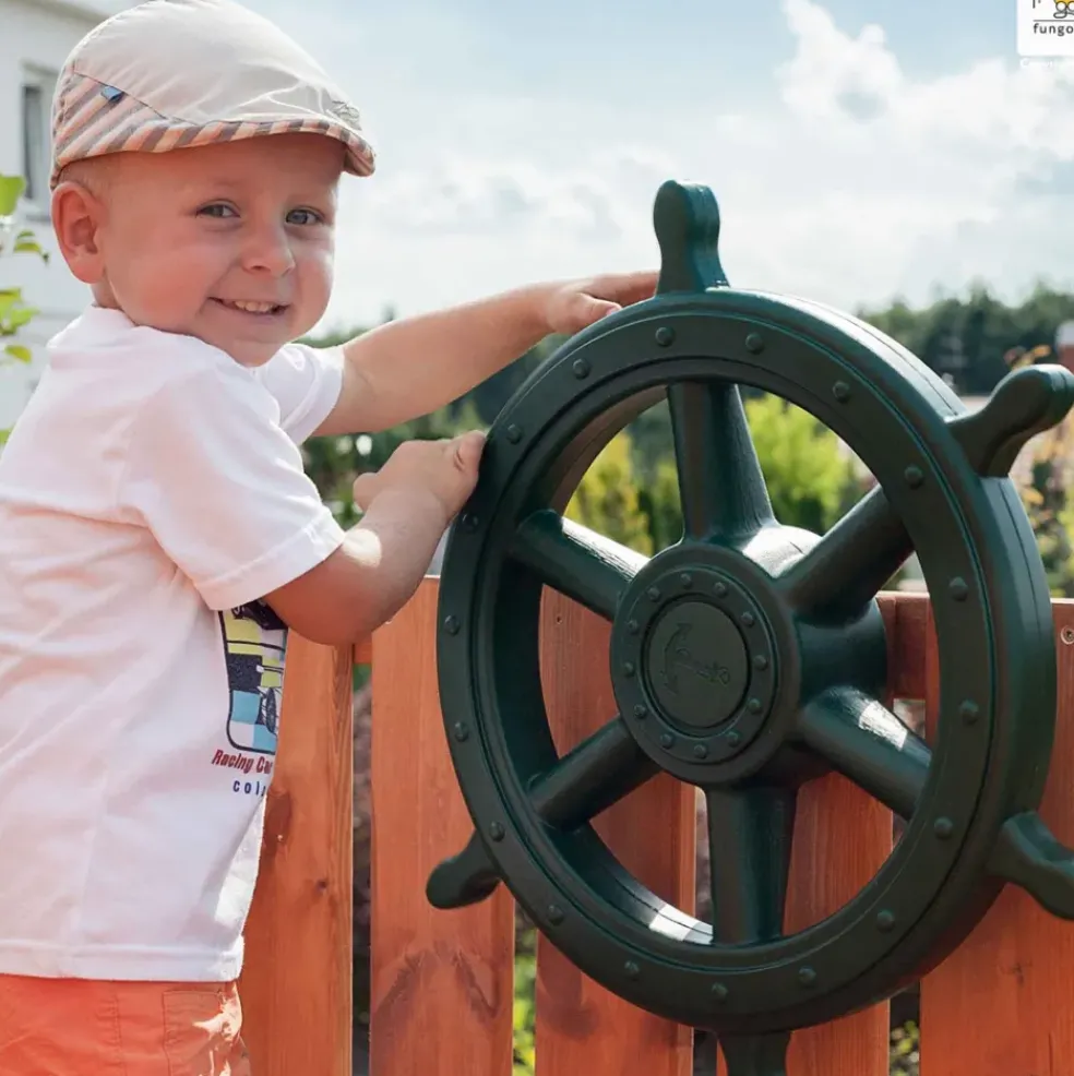 Aire de jeux Giant Move Beach avec toboggan, mur, balançoire de Fungoo