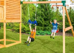 Aire de jeux Giant Move Beach avec toboggan, mur, balançoire de Fungoo