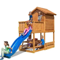 Aire de jeux MyHouse Free Time Beach avec maison et toboggan de Fungoo