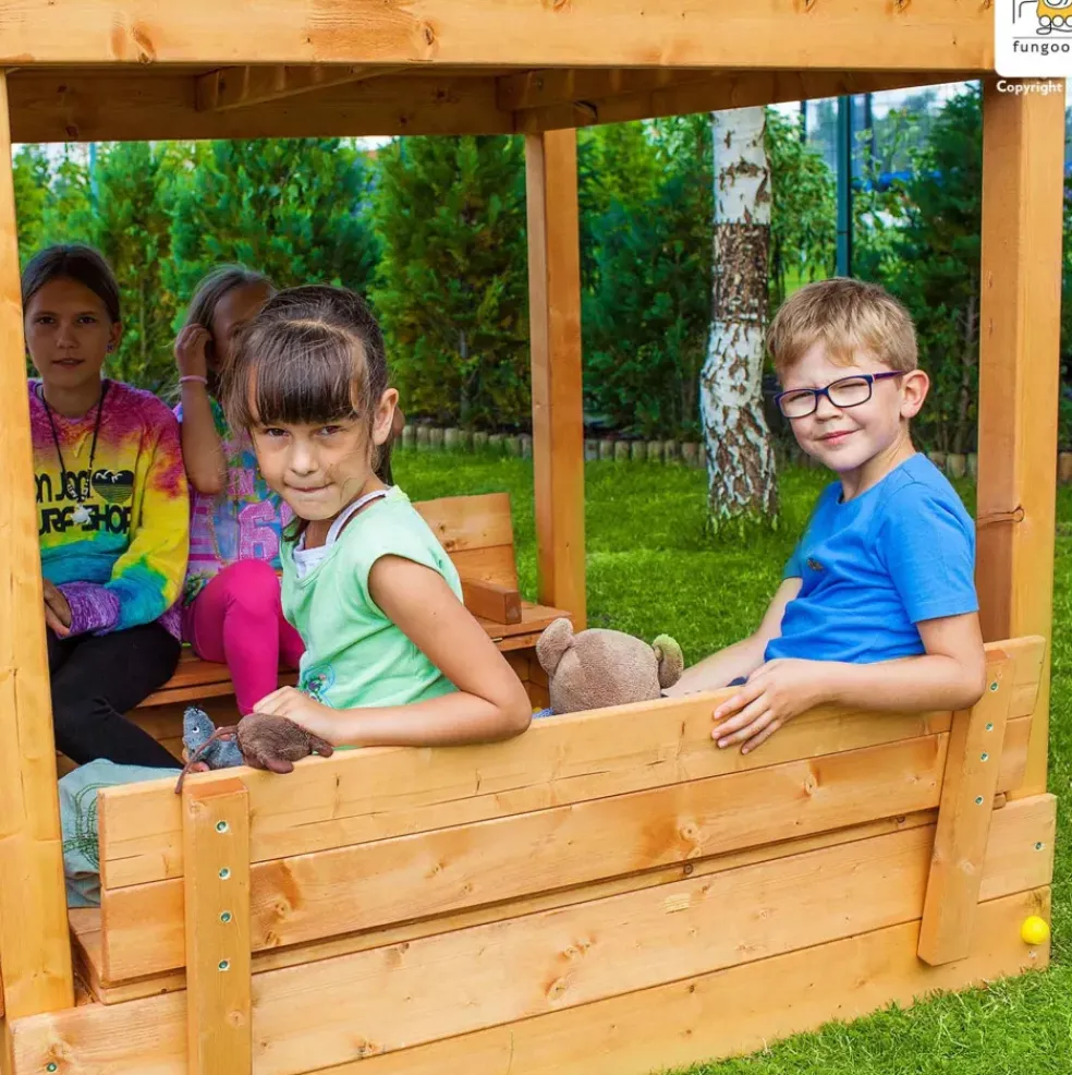 Aire de jeux MyHouse Free Time Beach avec maison et toboggan de Fungoo