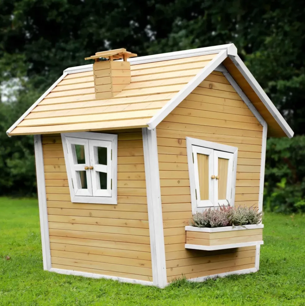 Alice Maisonnette en bois écologique brun/blanc Axi