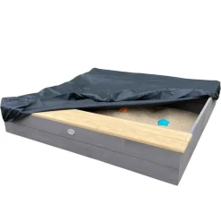 Bac à sable et espace de rangement en bois marron et gris Evy d'AXI