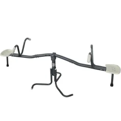 Balançoire double rotative 360° en métal anthracite et crème d'AXI