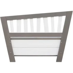 Banc de rangement en bois gris et blanc dès 3 ans Corky d'Axi