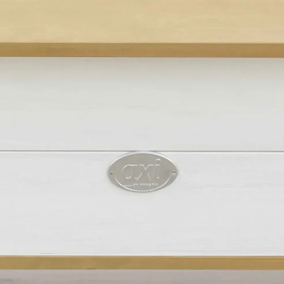 Banc de rangement en bois marron et blanc dès 3 ans Corky d'Axi