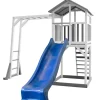Beach Tower Axi avec échelle de singe et toboggan bleu