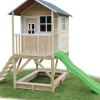 Cabane bois + toboggan Loft 500 Naturel - Exit