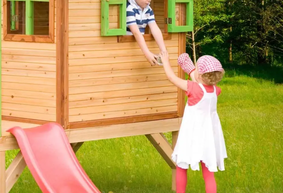 Cabane enfant en bois sur pilotis Tom Axi