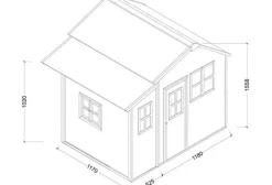 Cabane enfant rouge Loft 150 - Exit