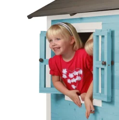 Cabane enfant sur pilotis bleue Lodge XL - Sunny