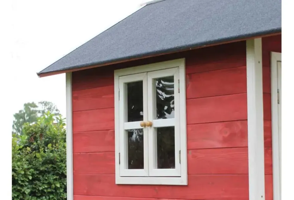 Cabane enfant sur pilotis rouge Loft 300 - Exit