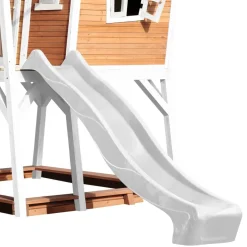 Cabane Max de Axi en bois brun/blanc et toboggan