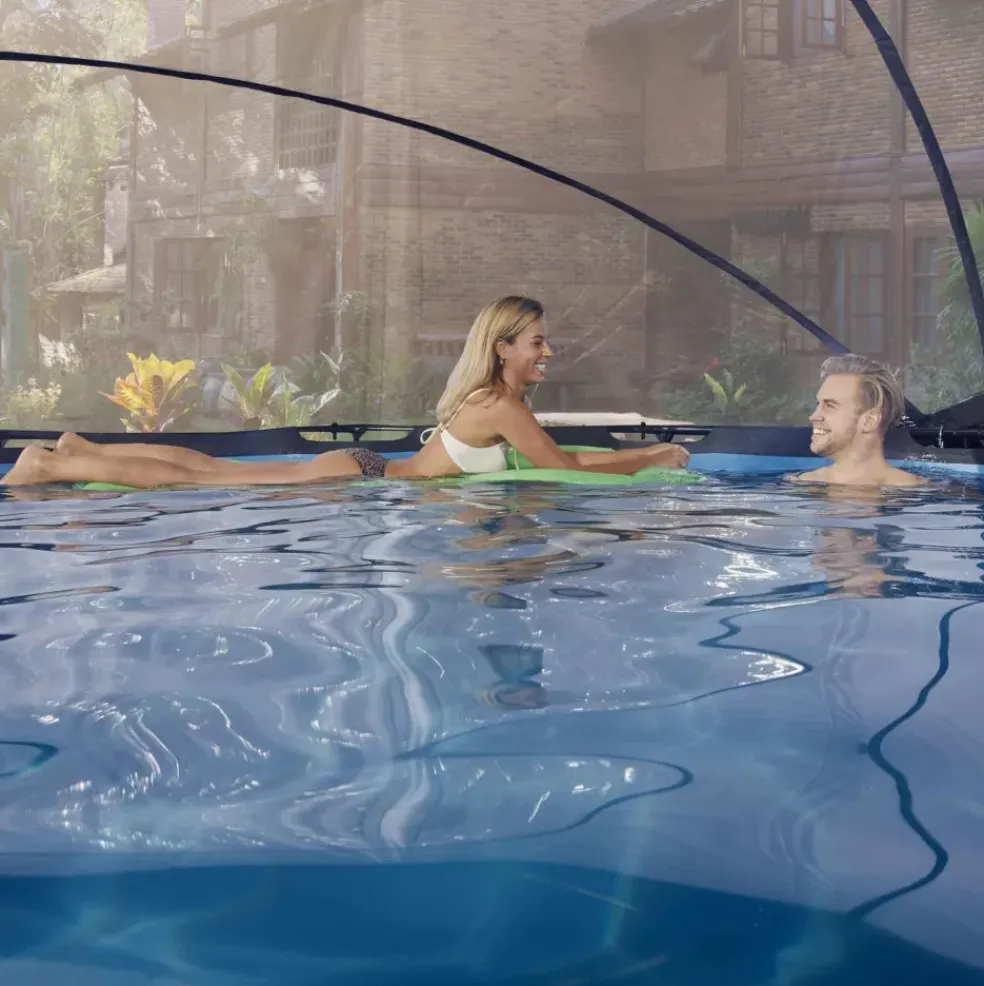 Dôme pour piscine rond transparent 300 cm EXIT