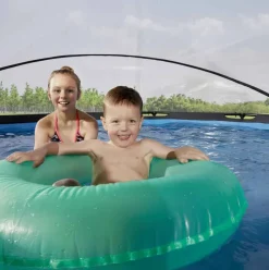 Dôme pour piscine rond transparent 360 cm EXIT