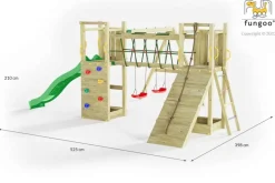 Grande aire de jeux en bois de pin Fungoo Maxi Exposure