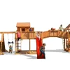 Grande aire de jeux Spider Land multiactivités en bois de chez Fungoo