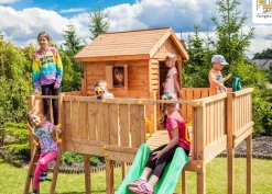 Grande aire de jeux Spider Land multiactivités en bois de chez Fungoo