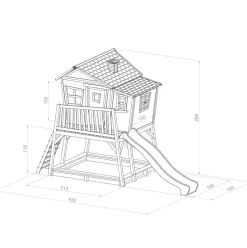 Grande cabane enfant haute Max Axi