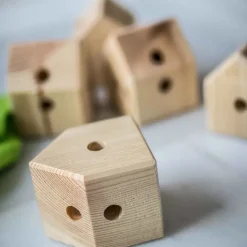 Jeu de construction géant en bois Trigonos Max Boite carton Fabriqué en Espagne - 150 pces