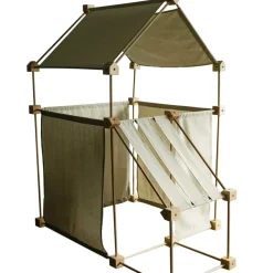 Jeu de construction géant en bois Trigonos Family tissu bio. Jeu fabriqué en Espagne - 79 pces