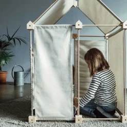 Jeu de construction géant en bois et tissu bio Trigonos Kernel Fabriqué en Espagne - 44 pces