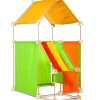 Jeu de construction géant en bois Trigonos Family  Boîte carton Fabriqué en Espagne - 79 pces orange