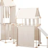 Jeu de construction géant en bois et tissu naturel bio fabriqué en Espagne Max Trigonos