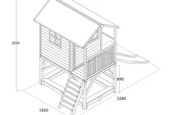 Maison en bois sur pilotis Loft 500 Vert - Exit