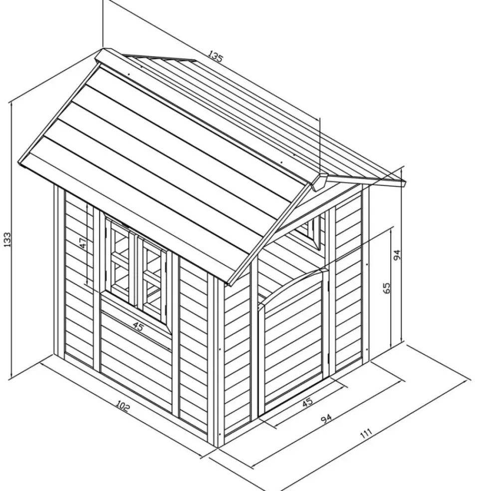 Maison enfant en bois marron Valley Green Lakeside d'AXI dès 18 mois