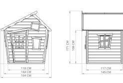 Maisonnette pour enfant Crooky 150 - Exit