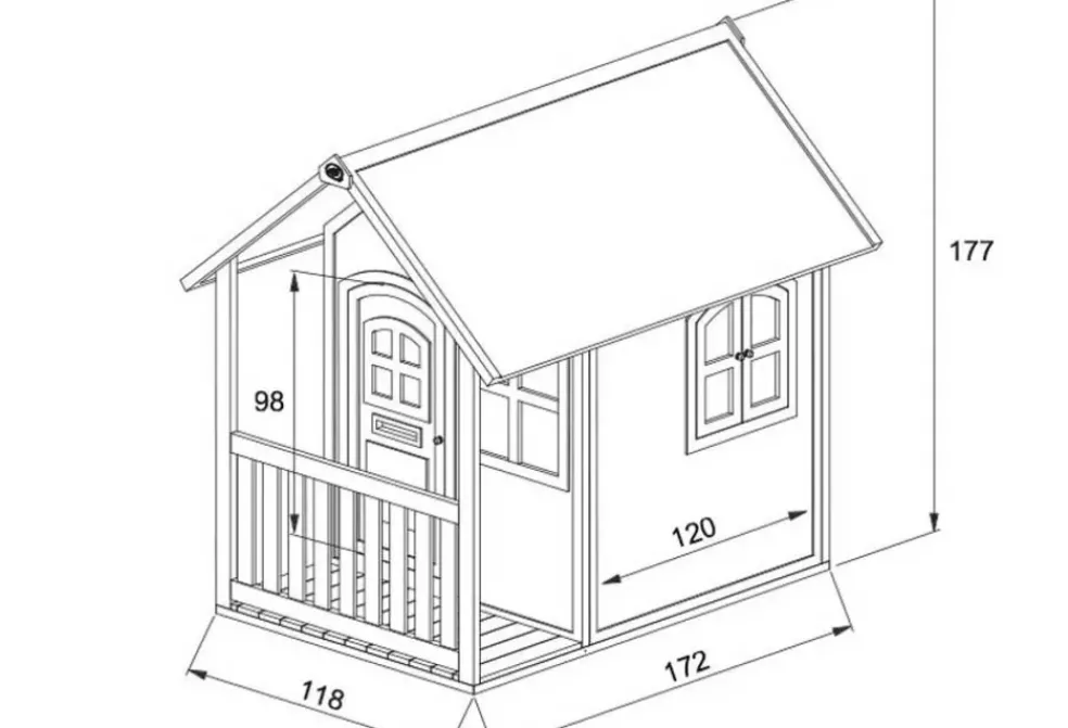 Maisonnette pour enfant en bois Alex Axi