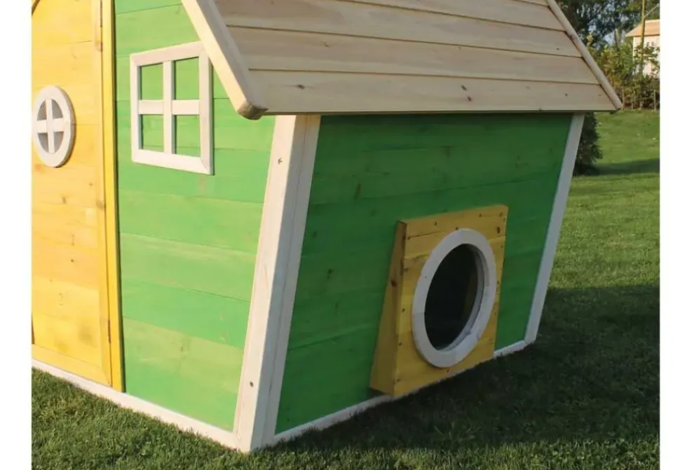 Petite cabane en bois verte Fantasia 100 - Exit