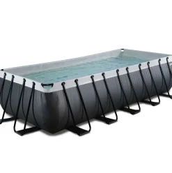 Piscine hors sol grise 540 x 250 x 122 cm avec pompe filtrante EXIT