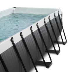 Piscine hors sol grise 540x250x122 cm avec pompe filtrante sable EXIT