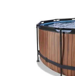 Piscine hors sol ronde grise 360 x 122 cm + pompe filtrante sable EXIT