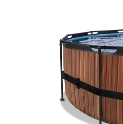 Piscine hors sol tubulaire ronde grise 450x122cm +pompe filtrante EXIT