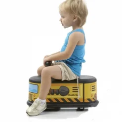 Porteur taxi jaune pour bébé Italtrike Fabriqué en Europe